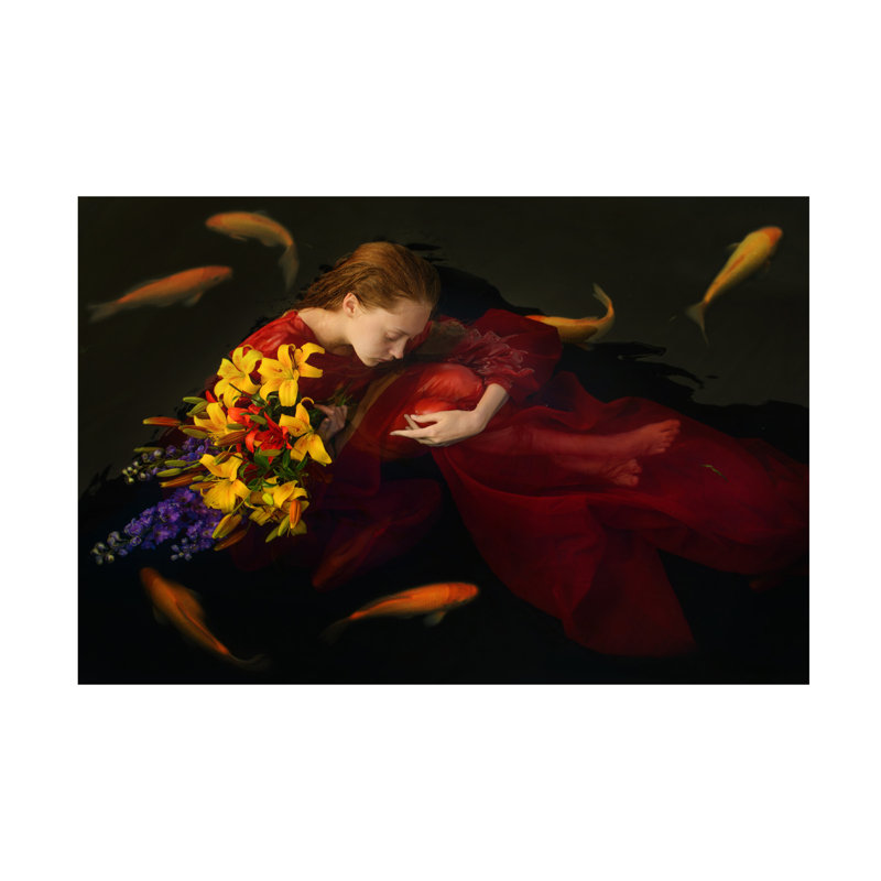 Olgashpak Ophelia Canvas Art, H 12 po x l 19 po