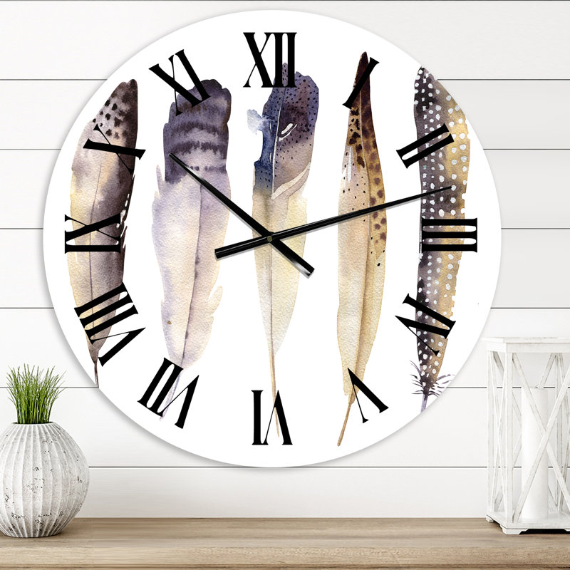 Horloge murale bohème et éclectique Boho, Surdimensionné