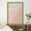 "Doux rose abstrait paysage impressions impressionnisme or encadré décoration murale"-108571002