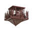 Rustic Lodge 4 - Light Semi Flush Mount