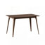Ensemble de salle à manger charmant 5 pièces en bois massif et chaises rembourrées pour repas confortables-1655880680