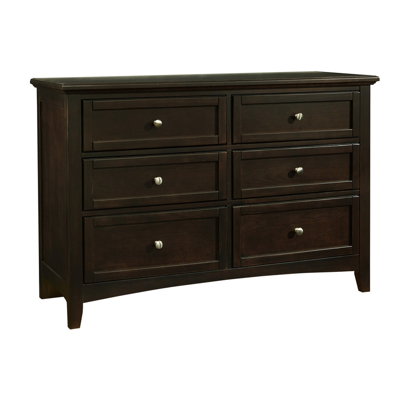Aqib 52'' W 6 - Drawer Dresser, Merlot