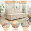 Grand canapé-lit convertible 3 en 1 pour chambre d'amis, beige-1993494548