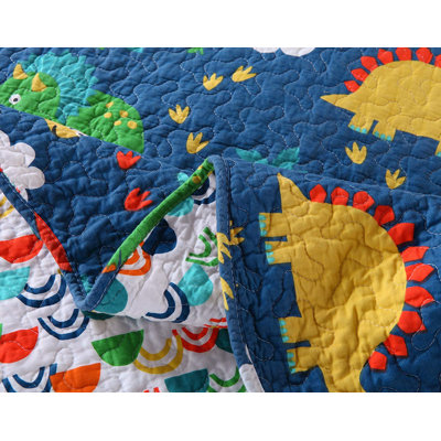 P-kl1804 Dinosaur Quilt Cotton Abstract Quilt