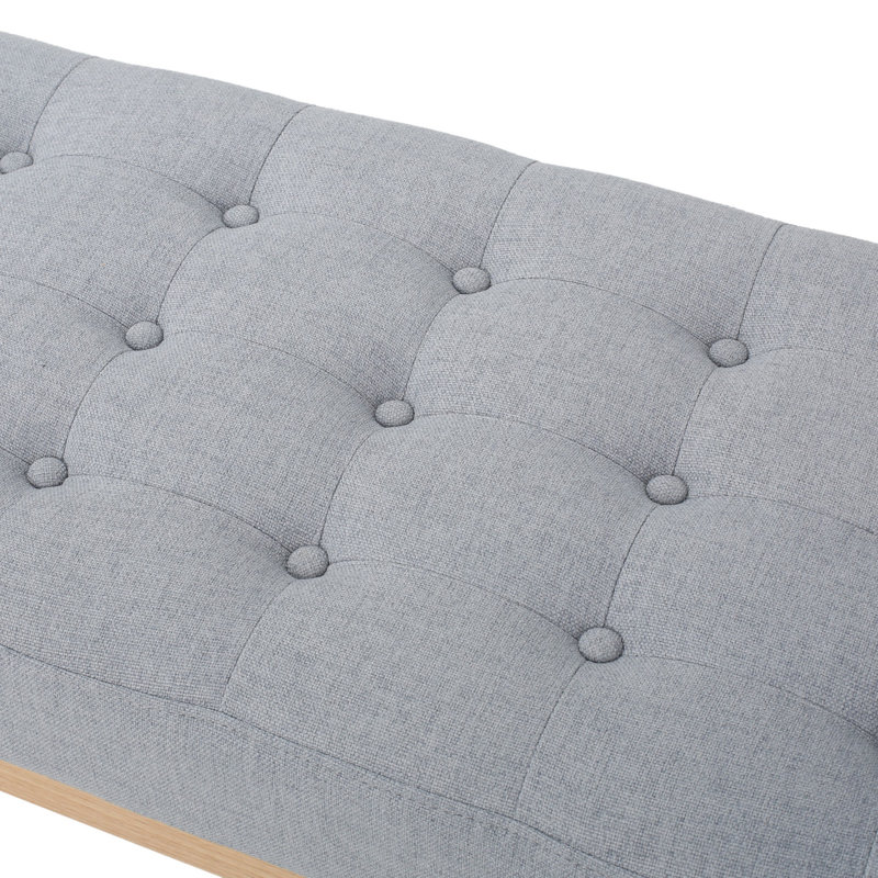 Banc moderne avec repose-pieds, Gris clair