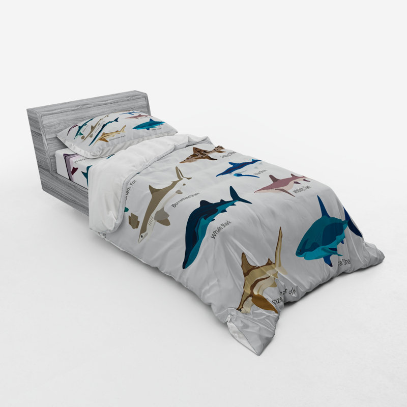 Coastal Duvet Cover, Twin Duvet Cover + 2 Additional Pieces