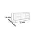 Banc de rangement pour chaussures en bois massif 5 paires