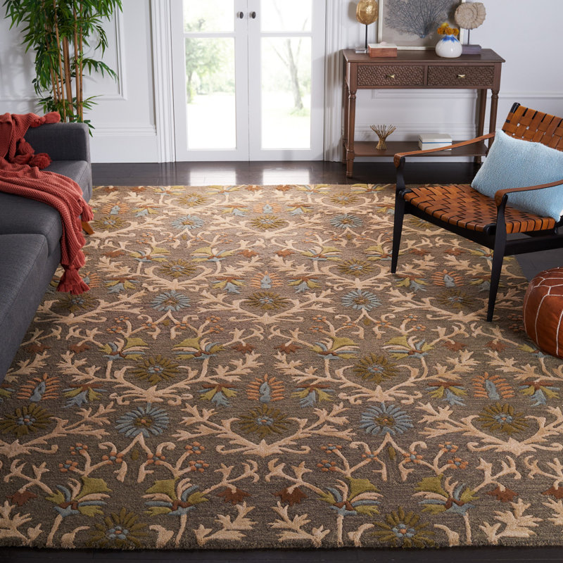 Tapis en laine touffeté à la main Cannen, Rectangle 8 pi x 10 pi