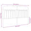 Vidaxl Metal Replace Headboard Black 180 Cm-101181636-124390193