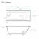 Voltaire 66 X 36 Reversible Drain Soaking Drop-In Bathtub In Glossy White With Integrated Overflow, Drain Included