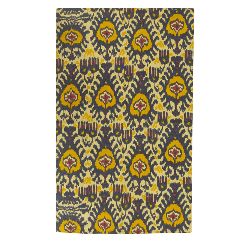 Flatweave Wool Ikat Area Rug in Multi