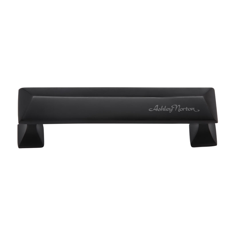 Pyramid Cabinet 3 3/4" Center to Center Bar Pull, Flat Black, 6"