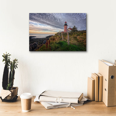 «West Quoddy Head Light Station» par Rick Berk, art mural sur toile