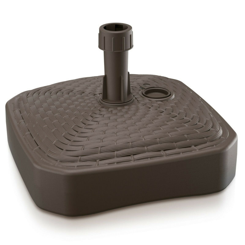 Cargill 0.74kg Plastic Free Standing Umbrella Base, Brown