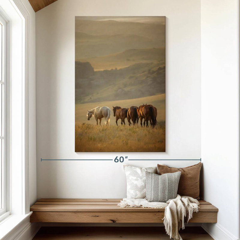 Brampt Sunkissed Horses VI, 51" H x 34" W