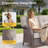 Harbor 3-Seater Outdoor Sofa - T-Shaped High Back & 5-Inch Cushions, All-Weather PE Rattan For Patio, Garden, Balcony Lounging-1308586689