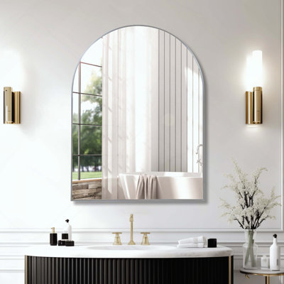 Miroir de salle de bain arqué