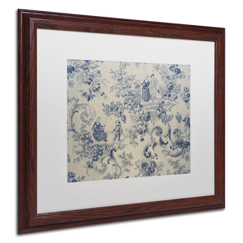 Jadaya «Toile Fabrics I», impression encadrée, Blanc, H 16 po x l 20 po x P 0,5 po, Brun