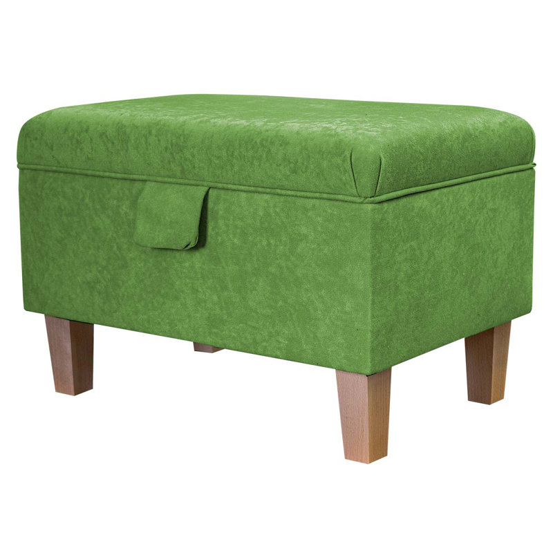 50.8cm Wide Rectangle Solid Colour Footstool Ottoman with Storage