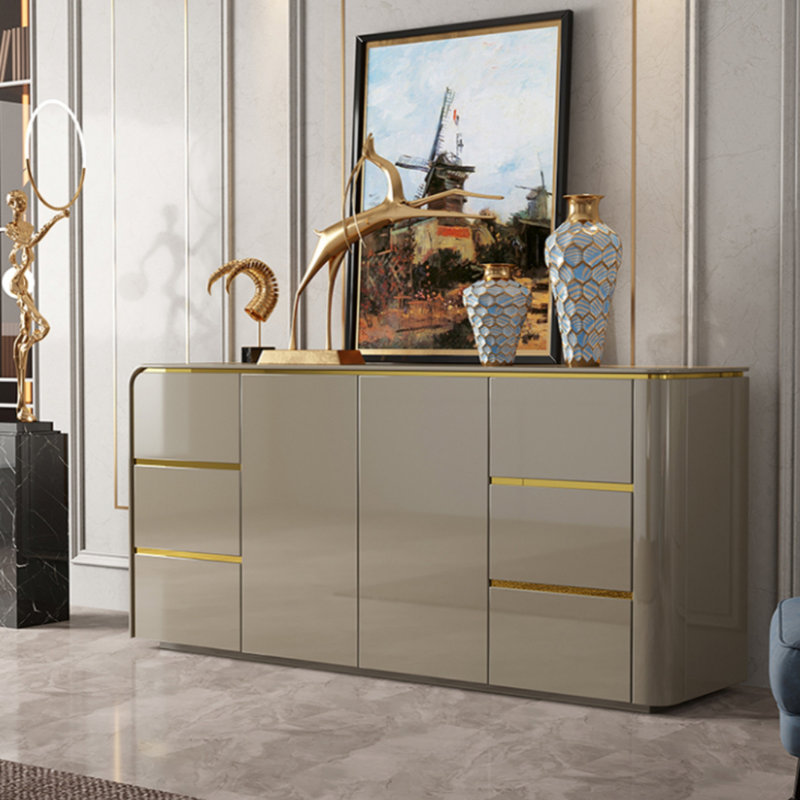 Commode de luxe simple à lumière simple, Kaki