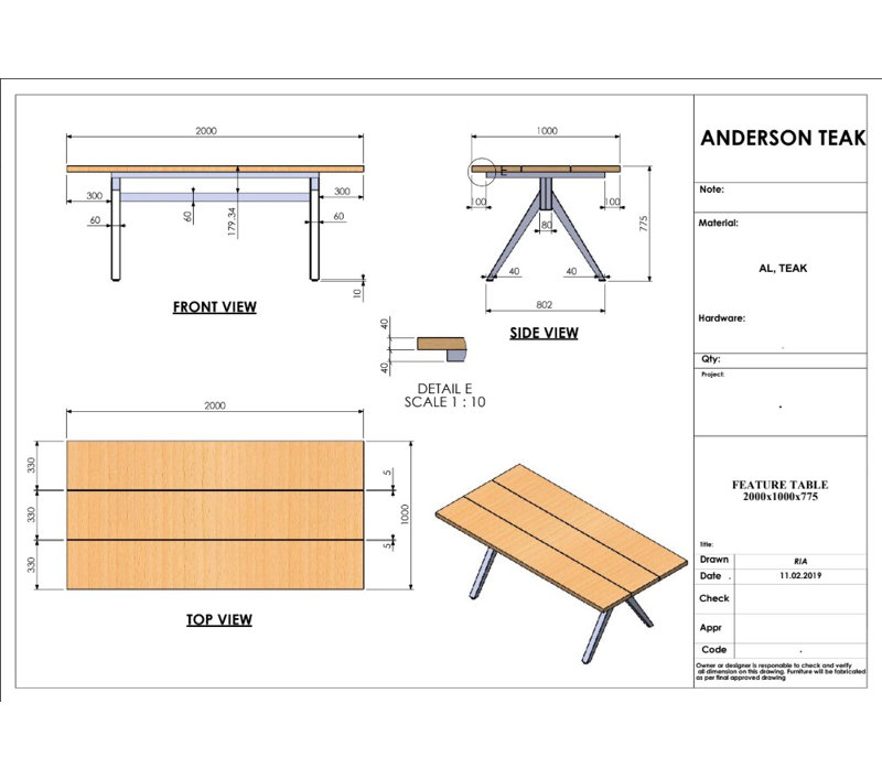 ALURA DINING TABLE