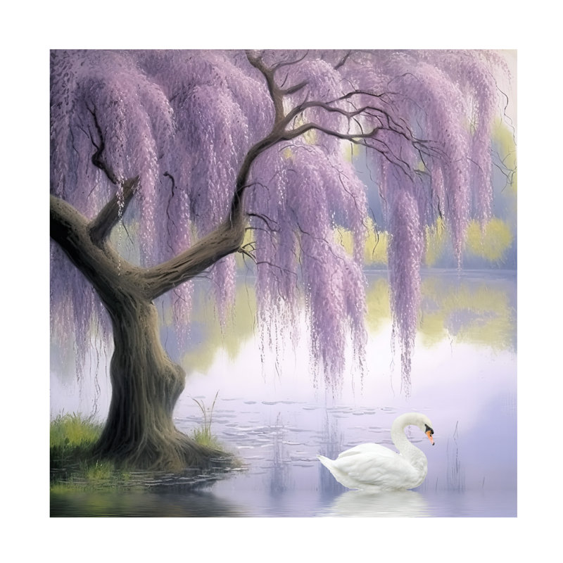 Art sur toile Sasha Wisteria, H 35 po x l 35 po