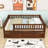 Wood Daybed with Twin Trundle and Guardrails-537538290-537538288