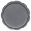 Repose-pieds rond gris Inez