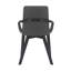 Chaise avec accoudoirs en lin Allis-1049796974