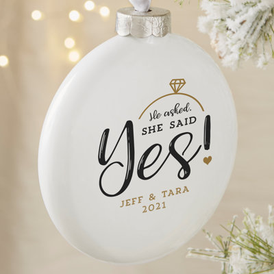4'' Porcelain Ball Ornament
