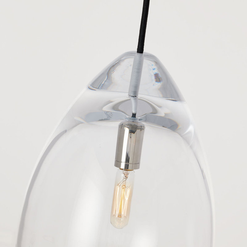 Alina Accent Pendant, No Lamp, Polished Nickel, 156.5" H x 8.5" W x 8.5" D