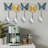 Hand-Painted Metal Wall Hook, 23.4 x 9.1 inches | 100% Durable Steel, Thickness: 0.03 inches | Stylish and Functional Home Decor, Perfect for Entryway, Kitchen, or Bathroom Organization