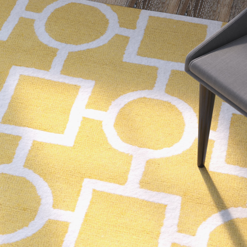 Cambridge Hand Tufted Wool Geometric Rug, Runner 2'6" x 6'