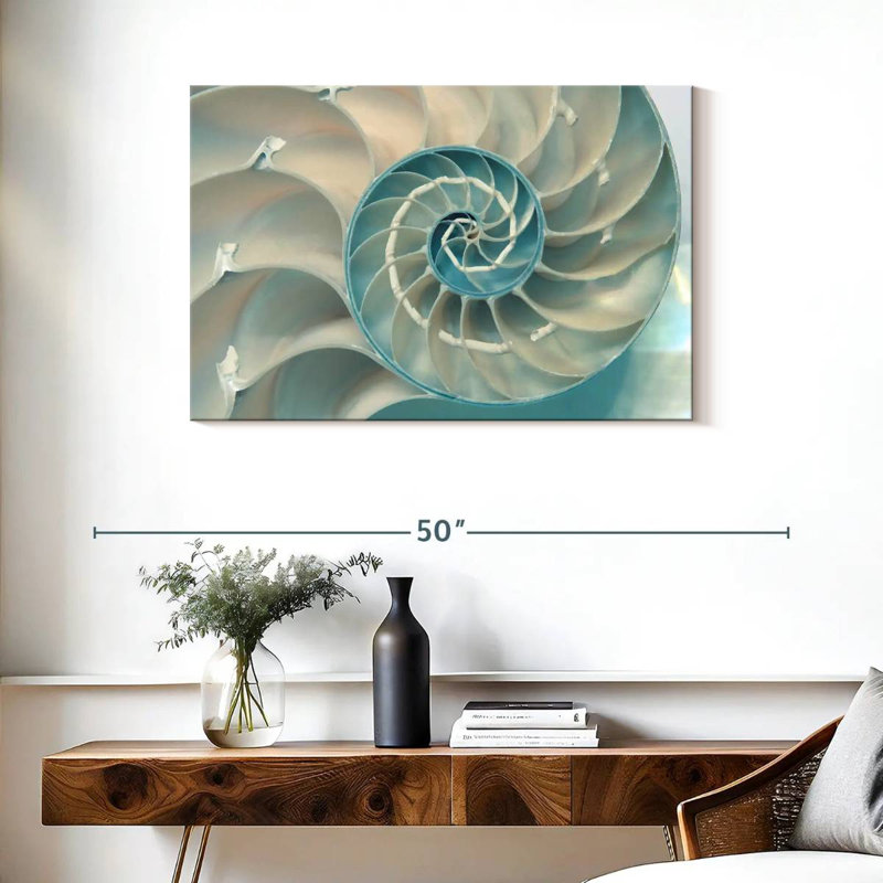 Inside A Nautilus Shell, 24" H x 36" W