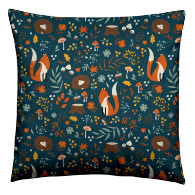 Arvon Floral Square Throw Cushion