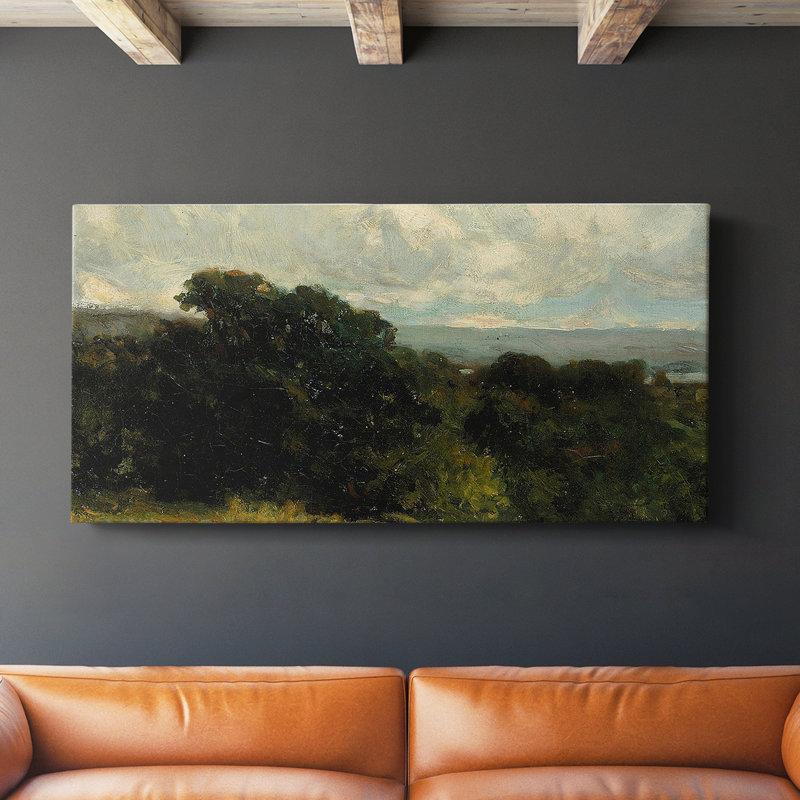 Série paysage - DCCXV III - Toile tendue avec châssis - Prêt à être accroché, H 20 po x l 40 po
