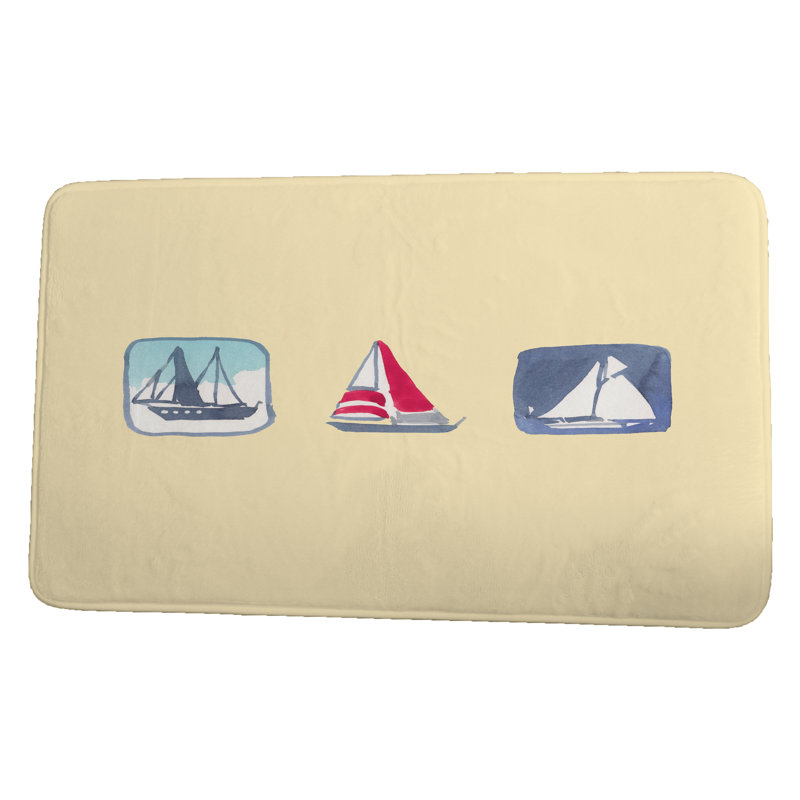 Tapis de bain Isabel, l 24 po x L 17 po, Jaune