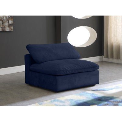 Cozy 39" W Velvet Convertible Chair