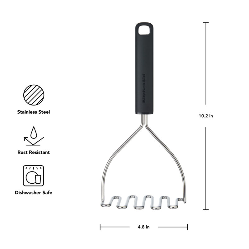 Broyeur de pommes de terre en acier inoxydable KitchenAid®
