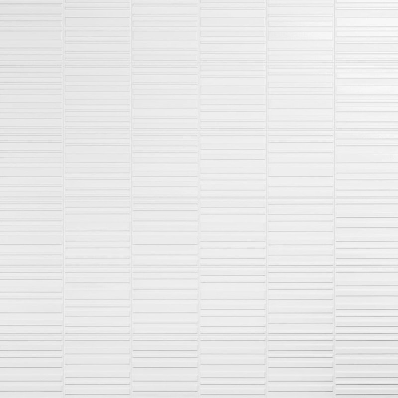 Sydney 8x16 3D Mixed Finish Ceramic Tile, White