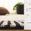 107 Hand Tufted Wool/Viscose/Cotton Striped Rug in Beige/Black-404711027