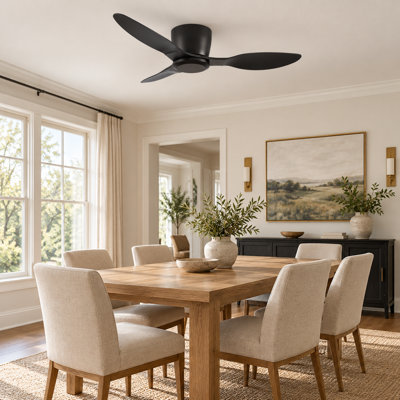 Flush Mount Ceiling Fan Without Light