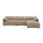 Light Brown Suede Sectional Sofa