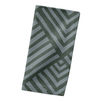 Cotton Twill Geometric Rectangle Napkin