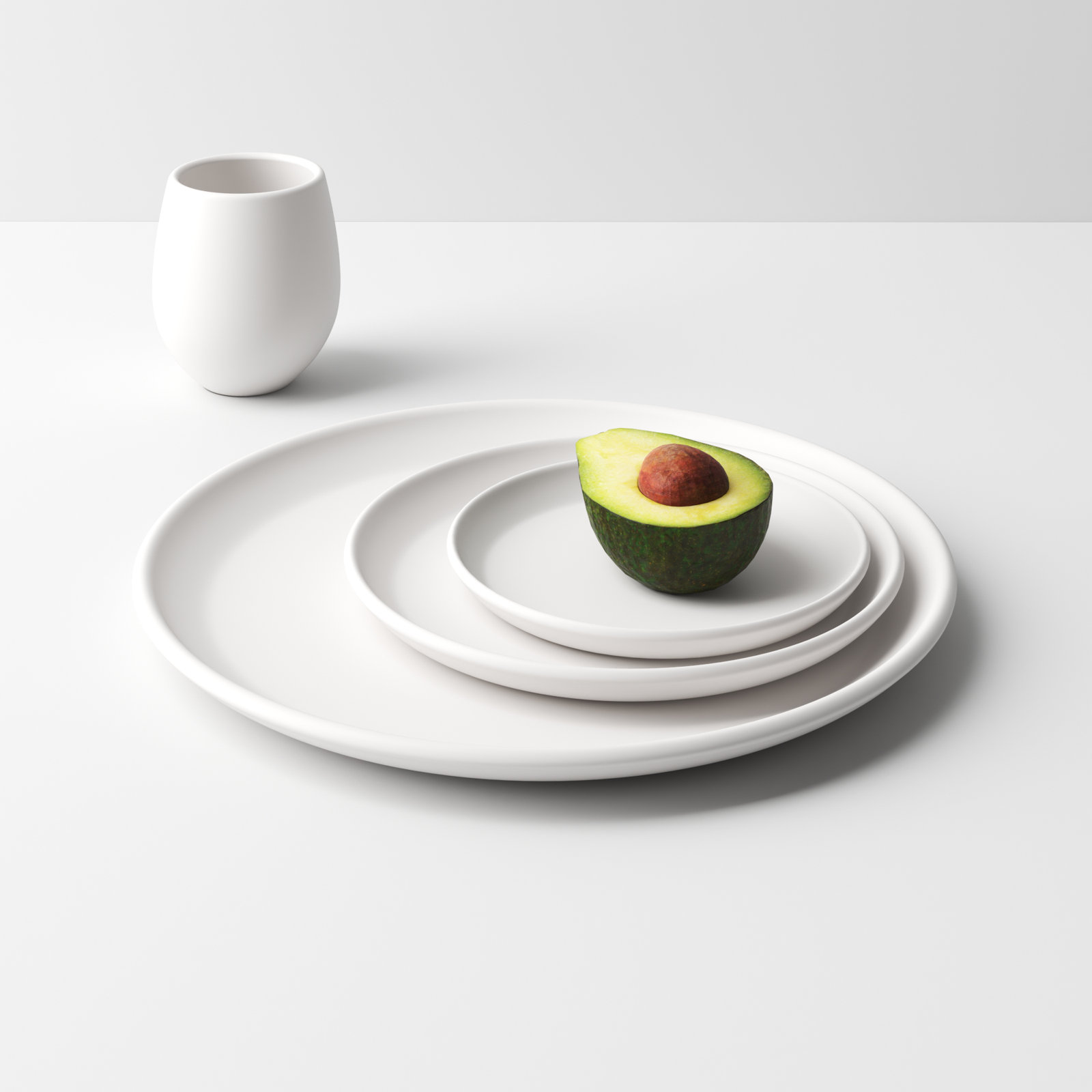 Borgen Stoneware Dinnerware Set, Chalk