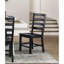 Ensemble de 2 chaises d'appoint contemporaines à finition noire en bois-448566972