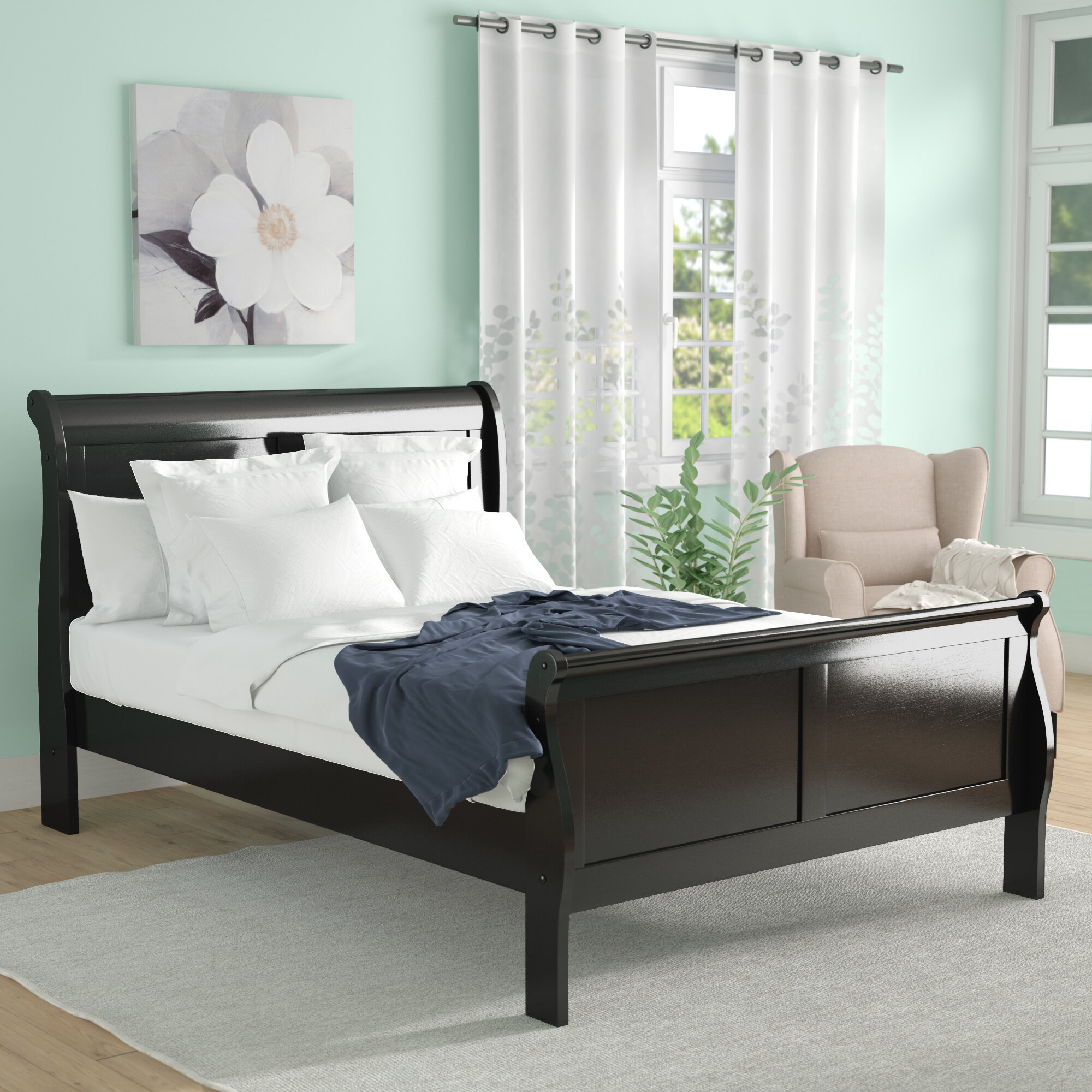 Alcott Hill® Joines Wood Bed & Reviews | Wayfair