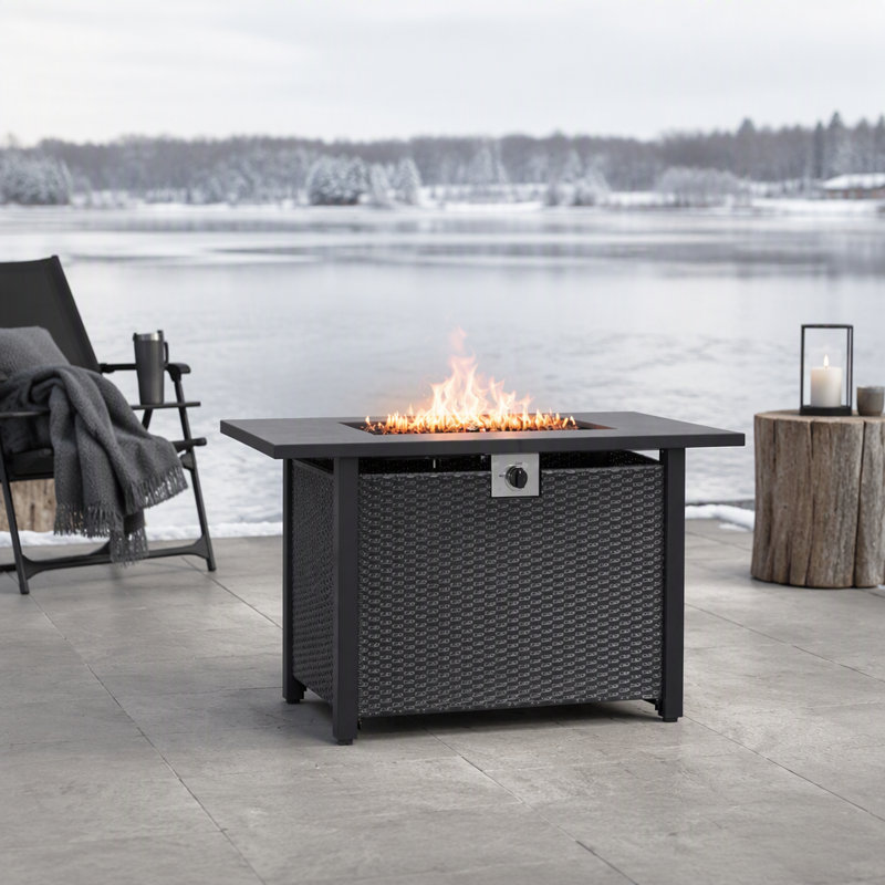 46 lb. 43 " Rectangle Fire Pit Stand