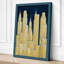 Nocturne Skyline Art Deco - Wrapped Canvas-1031789089-1031789091