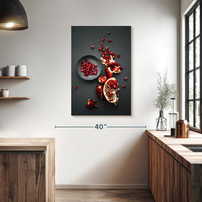Yarlin Pomegranate Seeds, 39" H x 26" W